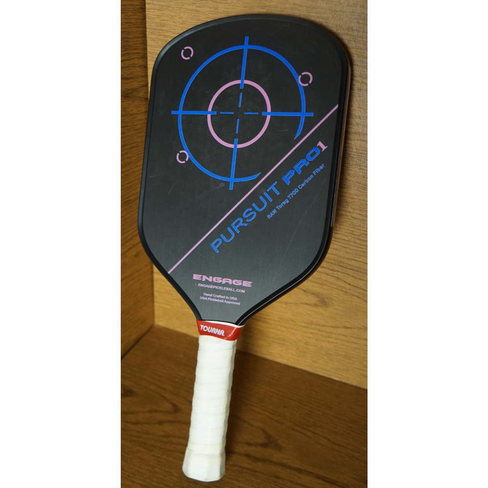 Engage Pursuit Pro 1 Gen1 Raw Carbon Fiber Power Pickleball Paddle 13mm